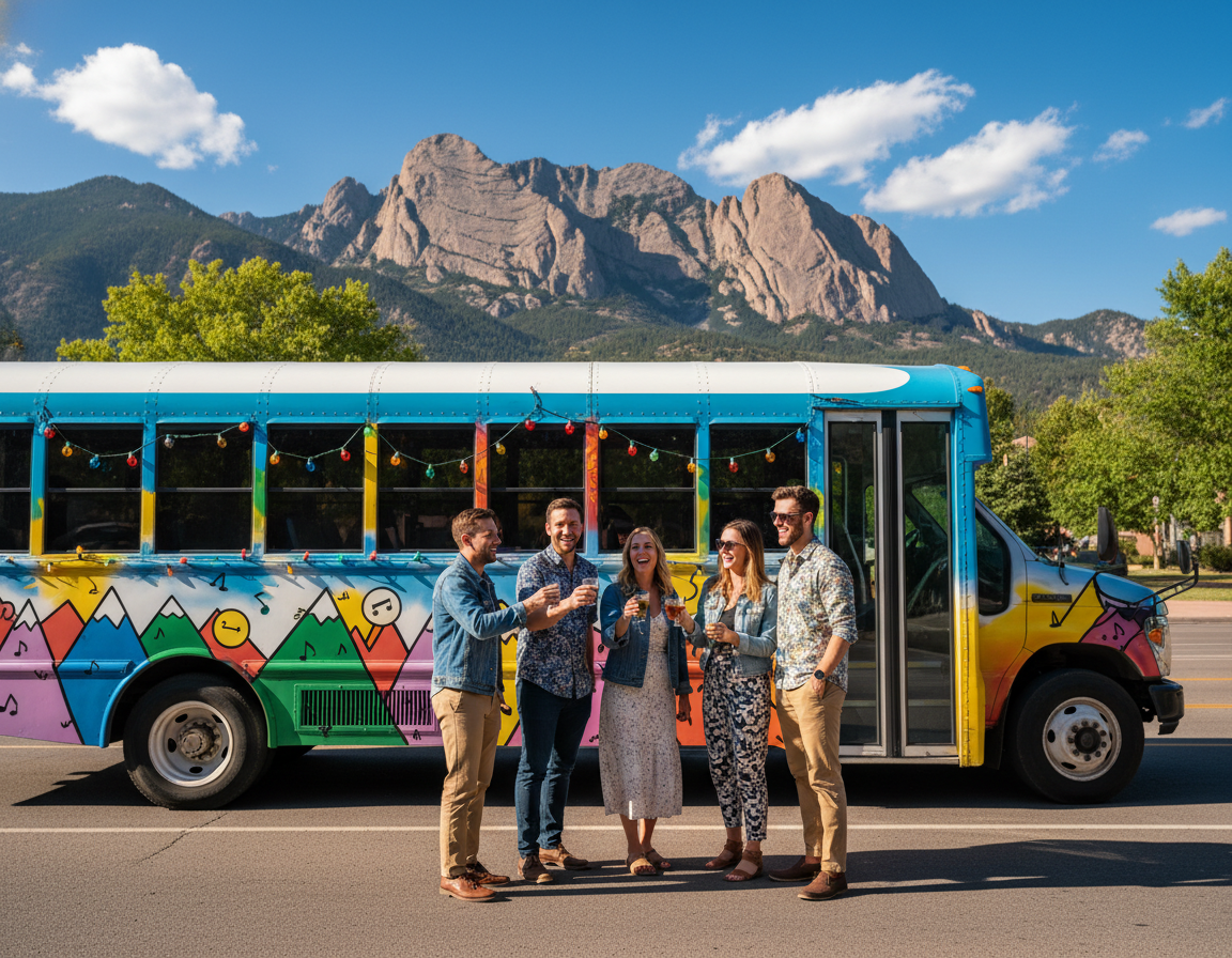 Longmont party bus and bus charter
